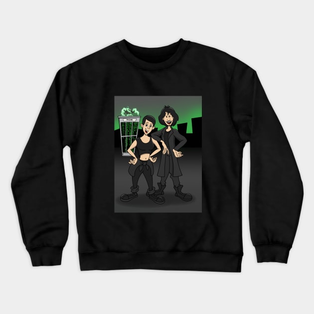 The Matrix Crewneck Sweatshirt by GarryDeanArt